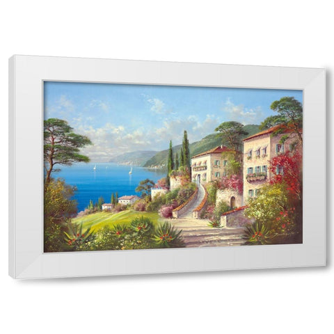 MY RETREAT White Modern Wood Framed Art Print by Buchner, H.