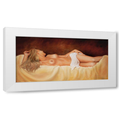 SWEET DREAMS I White Modern Wood Framed Art Print by Worswick, Peter