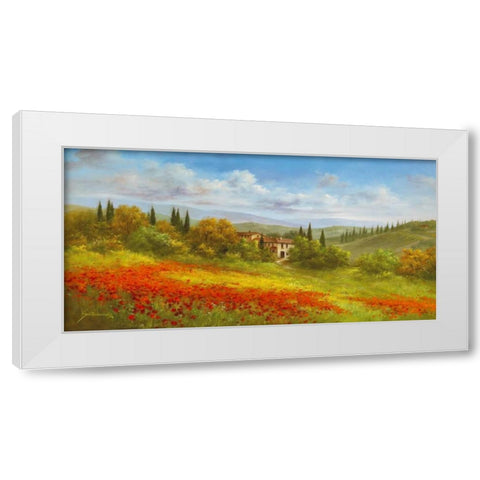 Tuscan Beauty I White Modern Wood Framed Art Print by Schoelnhammer, Heinz