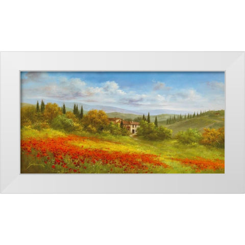Tuscan Beauty I White Modern Wood Framed Art Print by Schoelnhammer, Heinz