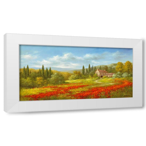 Tuscan Beauty II White Modern Wood Framed Art Print by Schoelnhammer, Heinz