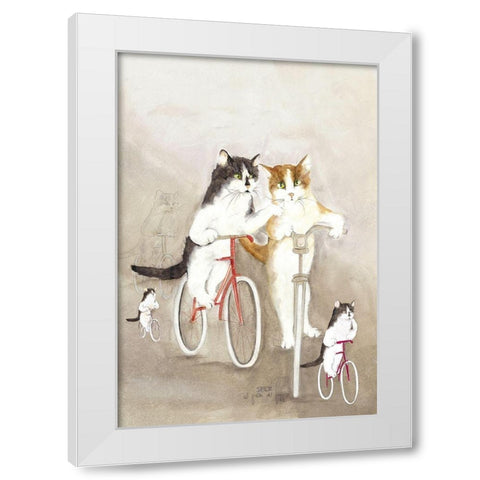 COPERTINA I White Modern Wood Framed Art Print by Moser, Dede