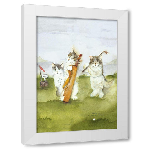 COPERTINA III White Modern Wood Framed Art Print by Moser, Dede