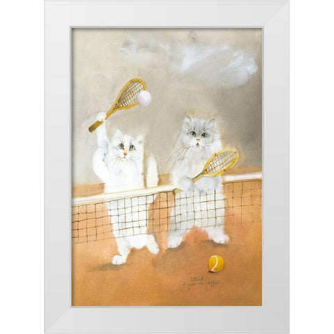 LUGLIO White Modern Wood Framed Art Print by Moser, Dede