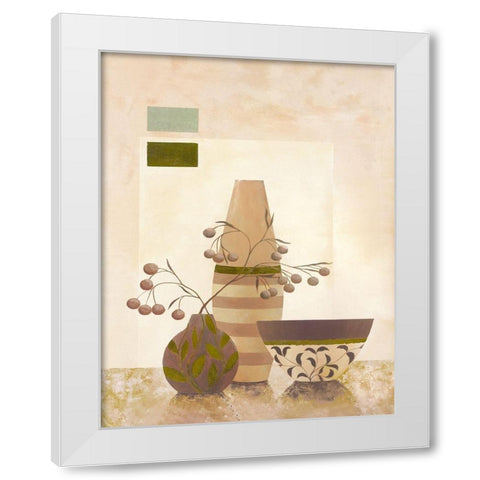 Ambiance I White Modern Wood Framed Art Print by Sedalia, David