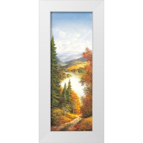 MIDDAY SKY II White Modern Wood Framed Art Print by Glassl, Helmut