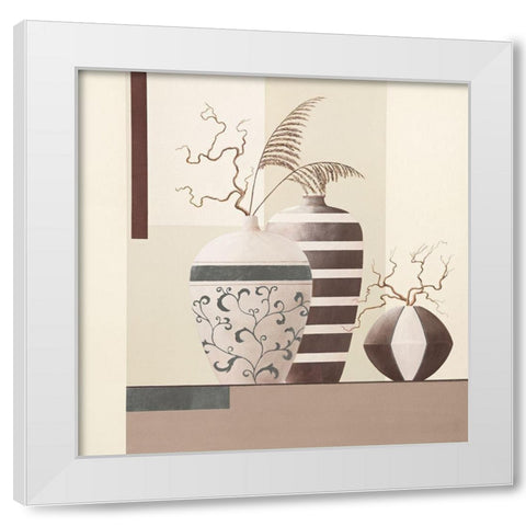 Glamour Twigs II White Modern Wood Framed Art Print by Sedalia, David