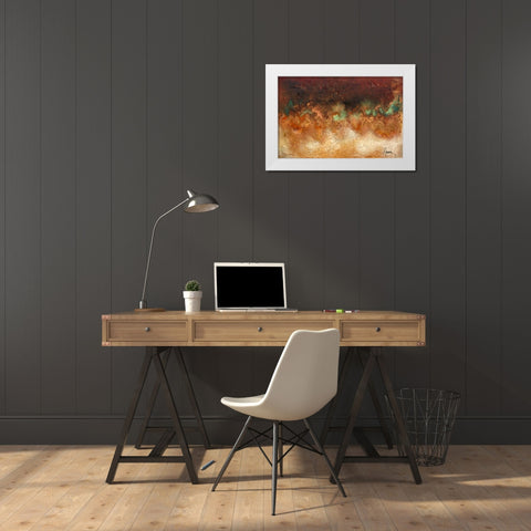 INNER EARTH White Modern Wood Framed Art Print by Herrera, Leticia