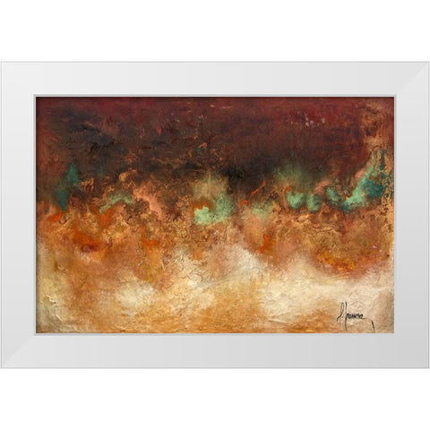INNER EARTH White Modern Wood Framed Art Print by Herrera, Leticia