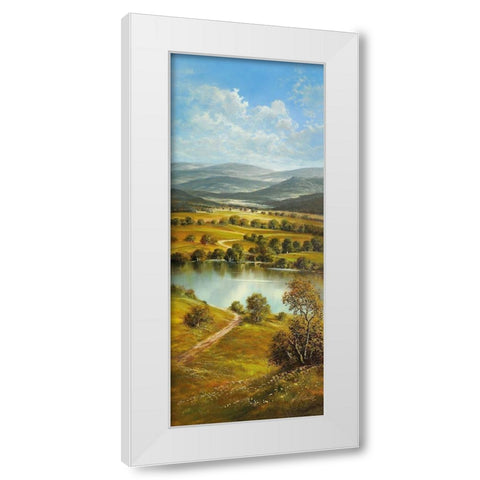 BOHEMIA RIVER White Modern Wood Framed Art Print by Glassl, Helmut