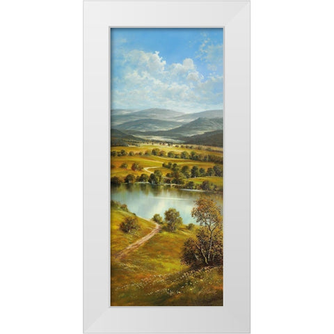 BOHEMIA RIVER White Modern Wood Framed Art Print by Glassl, Helmut