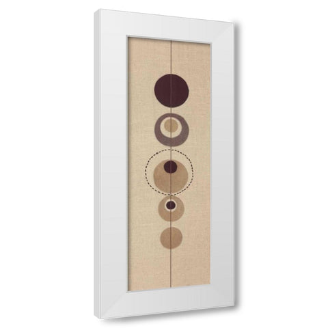 Conciousness I White Modern Wood Framed Art Print by Design Show
