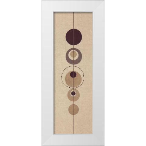 Conciousness I White Modern Wood Framed Art Print by Design Show