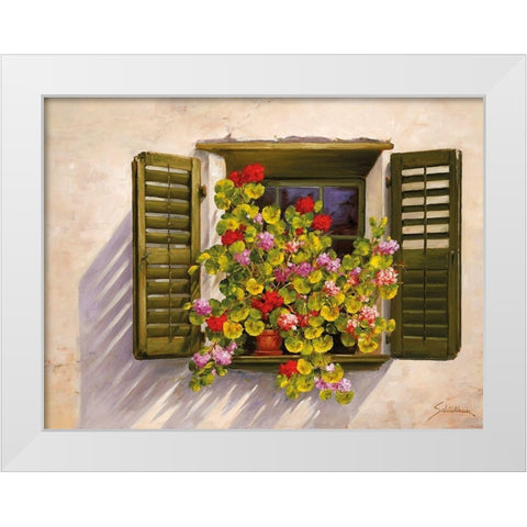 WONDERFUL VIEW I White Modern Wood Framed Art Print by Schoelnhammer, Heinz