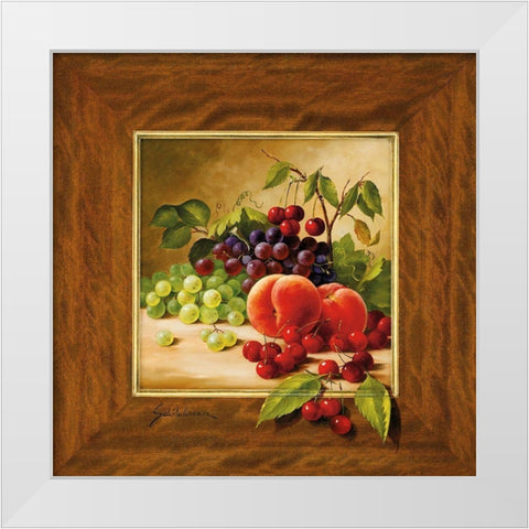 FRUIT POTPOURRI II White Modern Wood Framed Art Print by Schoelnhammer, Heinz