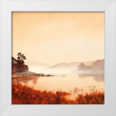 MISTY MORNING II White Modern Wood Framed Art Print by Lee, Spencer