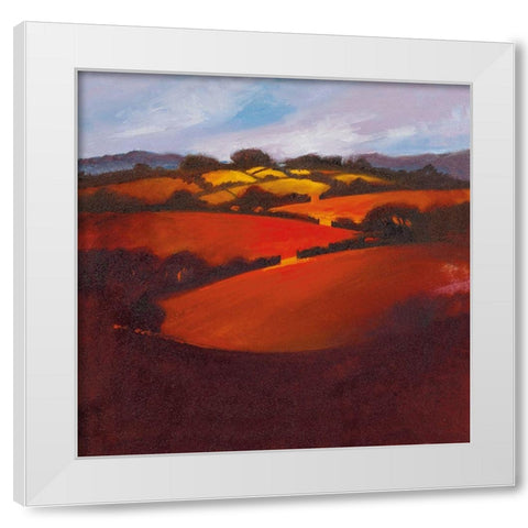 SUMMERS END White Modern Wood Framed Art Print by Lee, Spencer