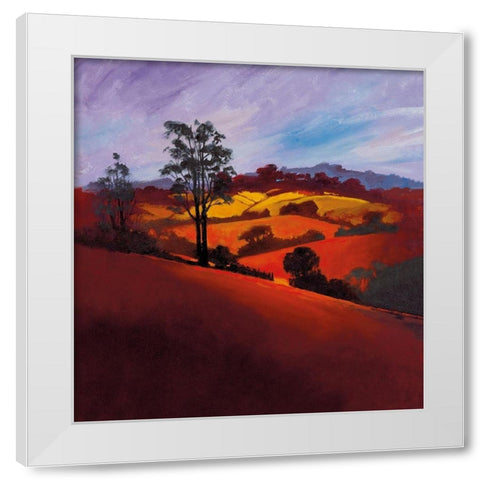 EVENING GLORY White Modern Wood Framed Art Print by Lee, Spencer