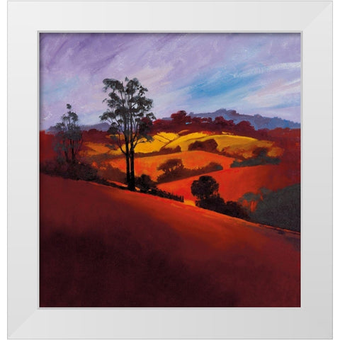 EVENING GLORY White Modern Wood Framed Art Print by Lee, Spencer