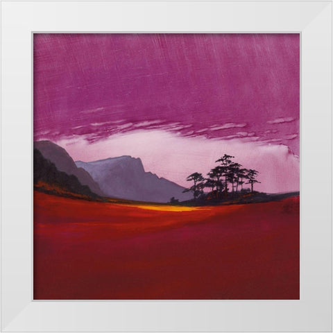 WESTCOAST EVENING White Modern Wood Framed Art Print by Lee, Spencer