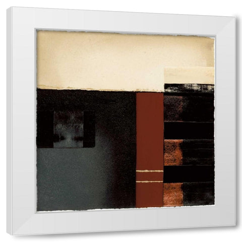 Moccha White Modern Wood Framed Art Print by Carter, Brad