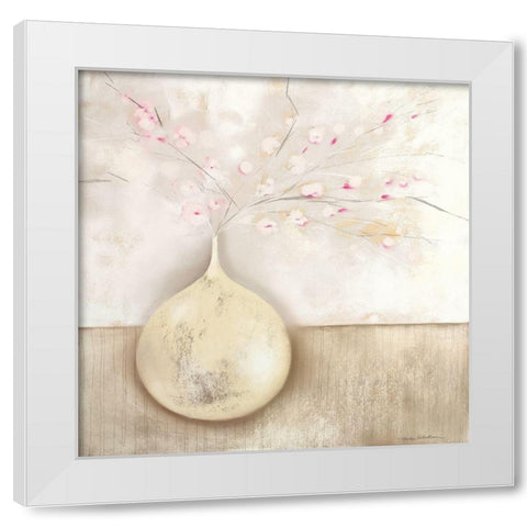 ALMOND BLOSSOM II White Modern Wood Framed Art Print by Robertson, Marilyn