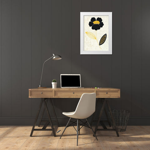 Champagne Supernova I White Modern Wood Framed Art Print by Design Show