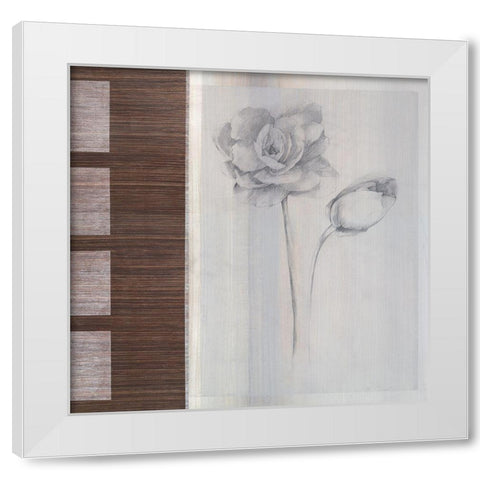 Odeur II White Modern Wood Framed Art Print by Verbeek-Van Den Broek