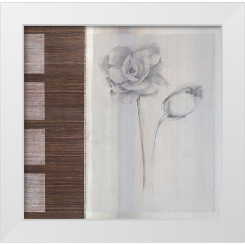 Odeur II White Modern Wood Framed Art Print by Verbeek-Van Den Broek
