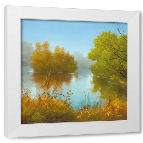 LAVISHNESS II White Modern Wood Framed Art Print by Smith, B.