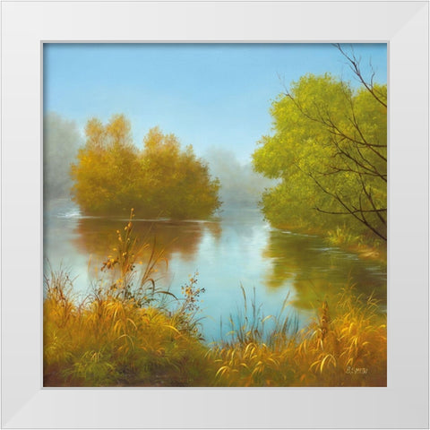 LAVISHNESS II White Modern Wood Framed Art Print by Smith, B.