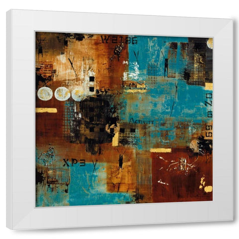 Technology II White Modern Wood Framed Art Print by Bugna, Severine