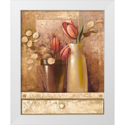 Gardeners Corner II White Modern Wood Framed Art Print by Babichev