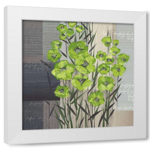 Spring Play II White Modern Wood Framed Art Print by Christina