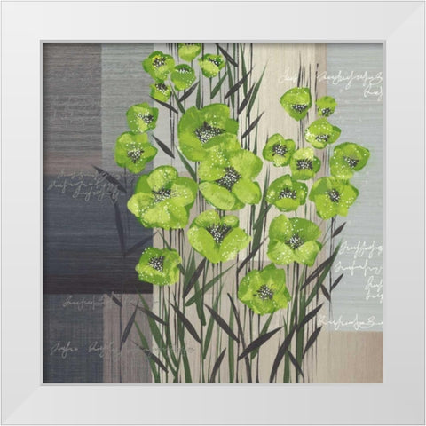 Spring Play II White Modern Wood Framed Art Print by Christina