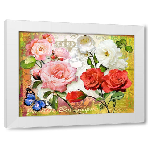 JARDIN BOTANIQUE White Modern Wood Framed Art Print by Florenti, Isa