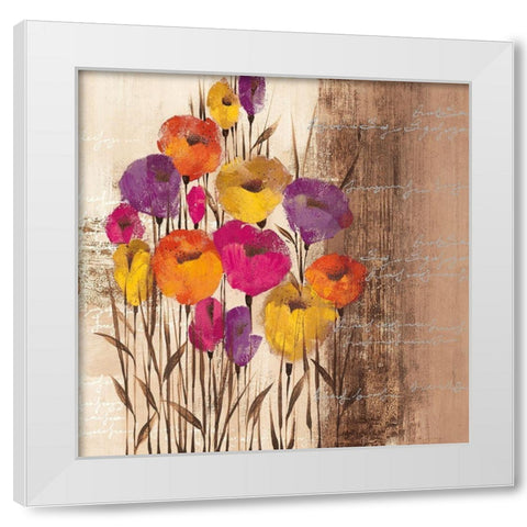 COLOR PLAY I White Modern Wood Framed Art Print by Christina