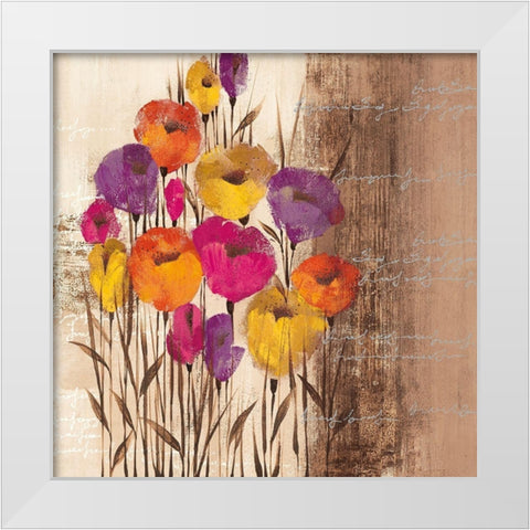 COLOR PLAY I White Modern Wood Framed Art Print by Christina