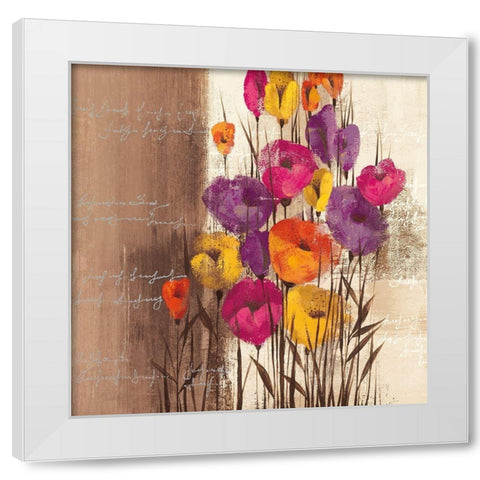 COLOR PLAY II White Modern Wood Framed Art Print by Christina