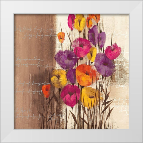 COLOR PLAY II White Modern Wood Framed Art Print by Christina