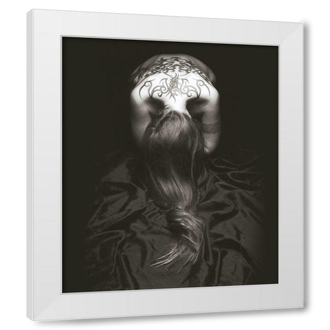 BODY REFLECTION II White Modern Wood Framed Art Print by Simon