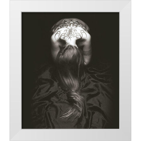 BODY REFLECTION II White Modern Wood Framed Art Print by Simon