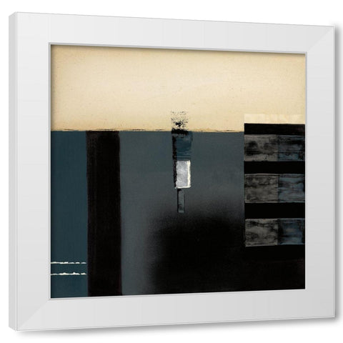 MIDNIGHT BLUES I White Modern Wood Framed Art Print by Carter, Brad
