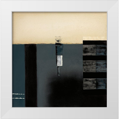 MIDNIGHT BLUES I White Modern Wood Framed Art Print by Carter, Brad