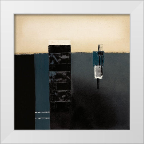 MIDNIGHT BLUES II White Modern Wood Framed Art Print by Carter, Brad