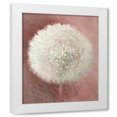 Dandelion Clock I White Modern Wood Framed Art Print by Verdonck, Elisabeth