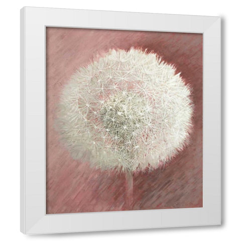 Dandelion Clock II White Modern Wood Framed Art Print by Verdonck, Elisabeth