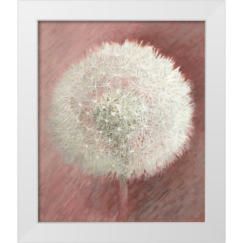 Dandelion Clock II White Modern Wood Framed Art Print by Verdonck, Elisabeth