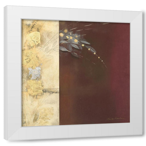 GILDED I White Modern Wood Framed Art Print by Robertson, Marilyn