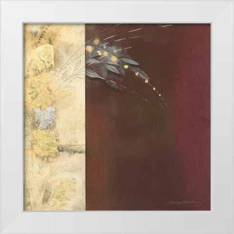 GILDED I White Modern Wood Framed Art Print by Robertson, Marilyn